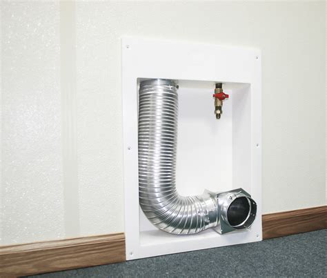 electric dryer vent box|dryer recessed vent box.